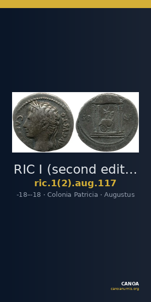 RIC I (second edition) Augustus 117 — CANOA