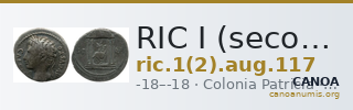 RIC I (second edition) Augustus 117 — CANOA