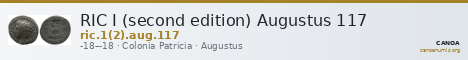 RIC I (second edition) Augustus 117 — CANOA