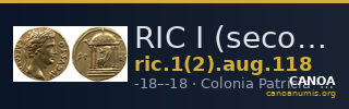 RIC I (second edition) Augustus 118 — CANOA