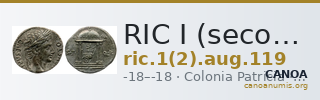 RIC I (second edition) Augustus 119 — CANOA