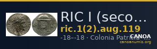 RIC I (second edition) Augustus 119 — CANOA
