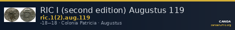 RIC I (second edition) Augustus 119 — CANOA