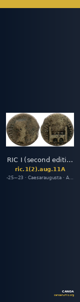 RIC I (second edition) Augustus 11A — CANOA