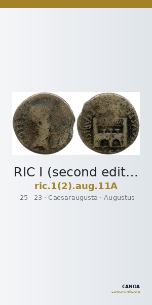 RIC I (second edition) Augustus 11A — CANOA