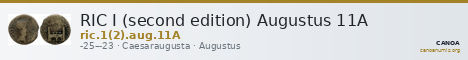 RIC I (second edition) Augustus 11A — CANOA