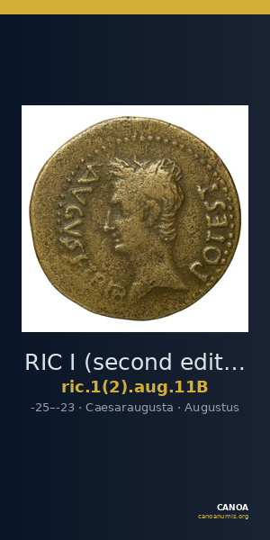 RIC I (second edition) Augustus 11B — CANOA