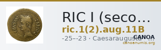 RIC I (second edition) Augustus 11B — CANOA