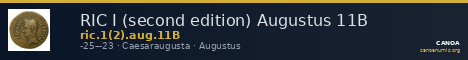 RIC I (second edition) Augustus 11B — CANOA