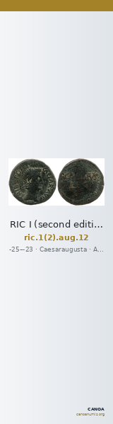 RIC I (second edition) Augustus 12 — CANOA
