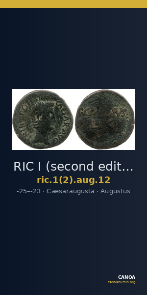 RIC I (second edition) Augustus 12 — CANOA