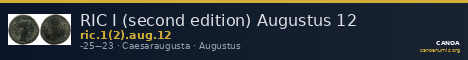 RIC I (second edition) Augustus 12 — CANOA