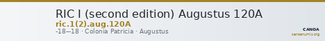 RIC I (second edition) Augustus 120A — CANOA