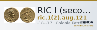 RIC I (second edition) Augustus 121 — CANOA
