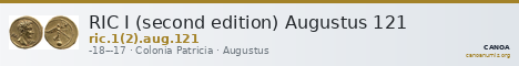 RIC I (second edition) Augustus 121 — CANOA