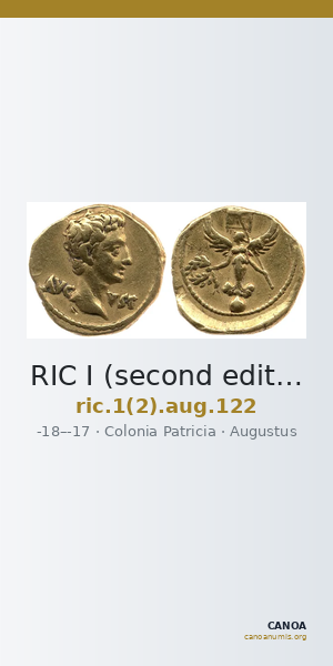 RIC I (second edition) Augustus 122 — CANOA