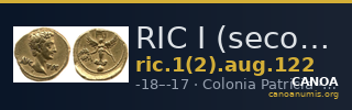 RIC I (second edition) Augustus 122 — CANOA