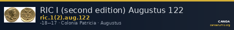 RIC I (second edition) Augustus 122 — CANOA