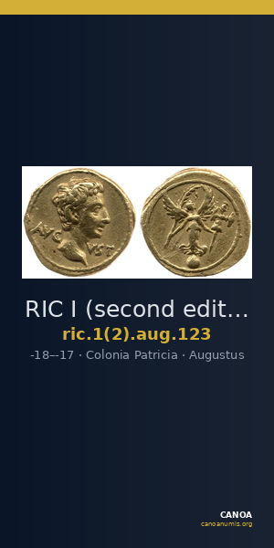 RIC I (second edition) Augustus 123 — CANOA