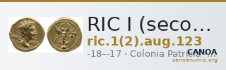 RIC I (second edition) Augustus 123 — CANOA