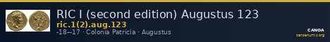 RIC I (second edition) Augustus 123 — CANOA