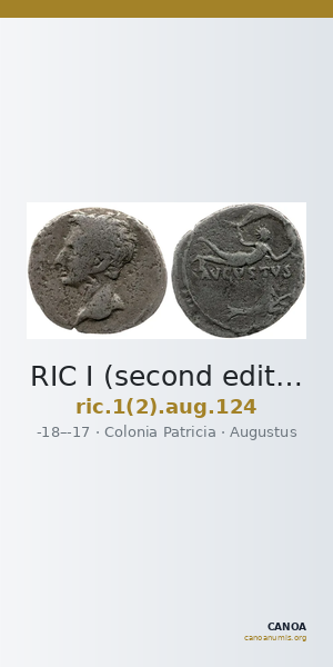RIC I (second edition) Augustus 124 — CANOA