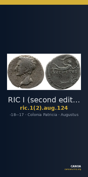 RIC I (second edition) Augustus 124 — CANOA