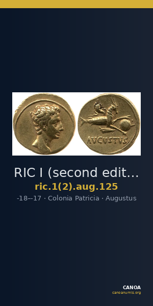 RIC I (second edition) Augustus 125 — CANOA
