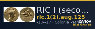RIC I (second edition) Augustus 125 — CANOA
