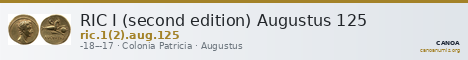 RIC I (second edition) Augustus 125 — CANOA