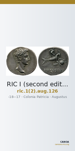 RIC I (second edition) Augustus 126 — CANOA