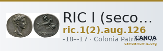 RIC I (second edition) Augustus 126 — CANOA