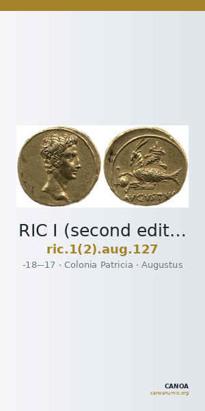 RIC I (second edition) Augustus 127 — CANOA