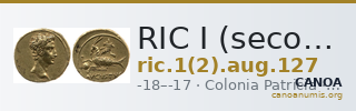 RIC I (second edition) Augustus 127 — CANOA