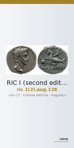 RIC I (second edition) Augustus 128 — CANOA