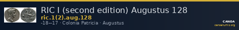 RIC I (second edition) Augustus 128 — CANOA