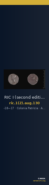 RIC I (second edition) Augustus 130 — CANOA