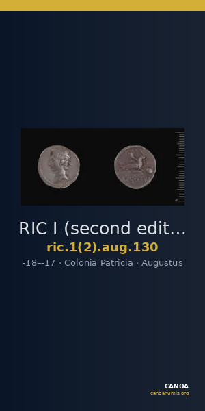 RIC I (second edition) Augustus 130 — CANOA