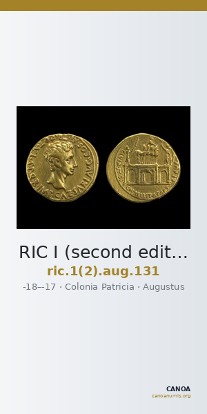 RIC I (second edition) Augustus 131 — CANOA