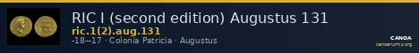 RIC I (second edition) Augustus 131 — CANOA