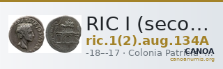 RIC I (second edition) Augustus 134A — CANOA