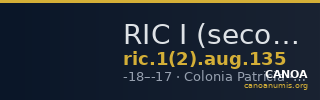 RIC I (second edition) Augustus 135 — CANOA