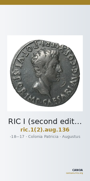 RIC I (second edition) Augustus 136 — CANOA