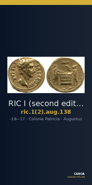 RIC I (second edition) Augustus 138 — CANOA