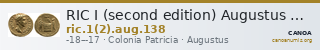 RIC I (second edition) Augustus 138 — CANOA