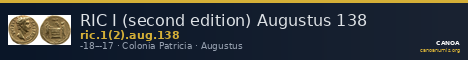 RIC I (second edition) Augustus 138 — CANOA