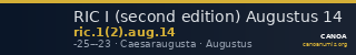 RIC I (second edition) Augustus 14 — CANOA