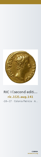 RIC I (second edition) Augustus 141 — CANOA