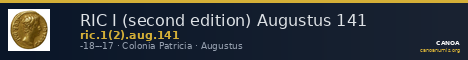 RIC I (second edition) Augustus 141 — CANOA