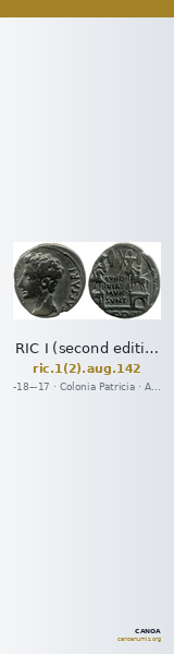 RIC I (second edition) Augustus 142 — CANOA